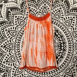 Orange Tie Dye Tank